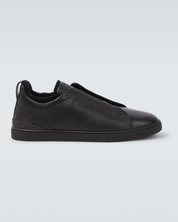 Sneakers Trible — Black Shearling-Lined
