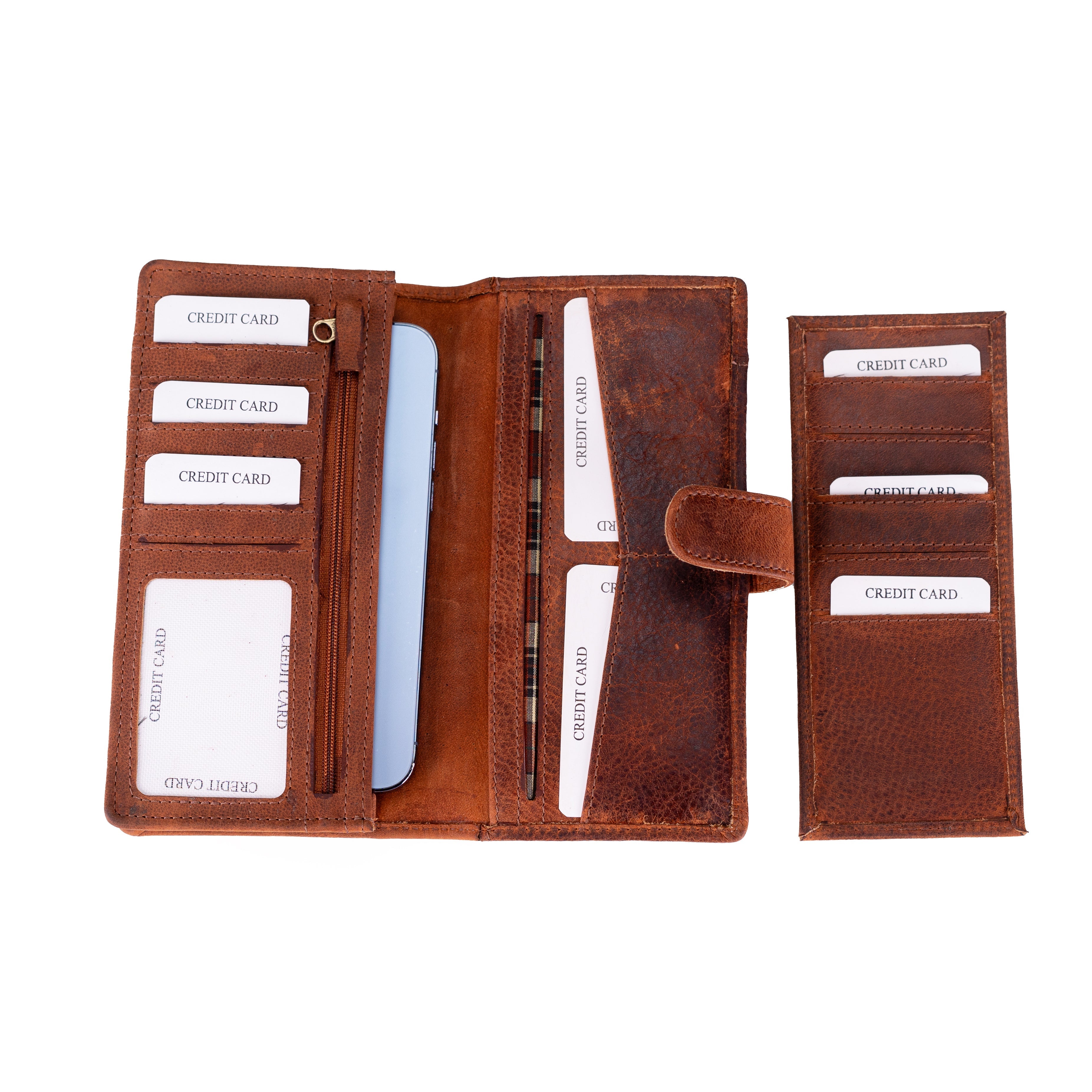 Leather Long Wallet Ashford