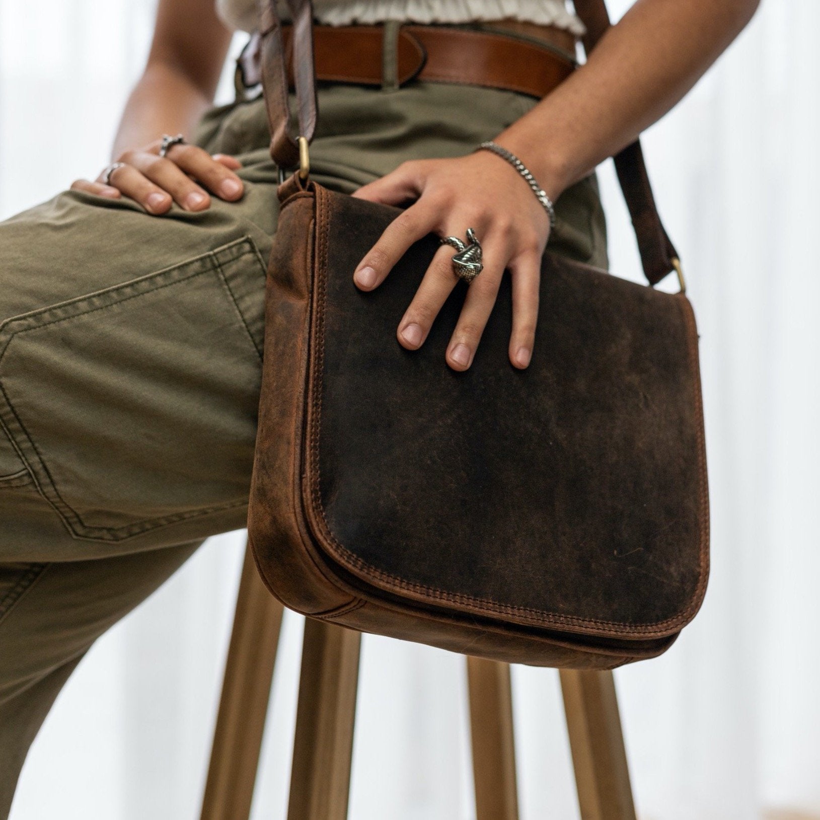Leather Crossbody Bag Shanti