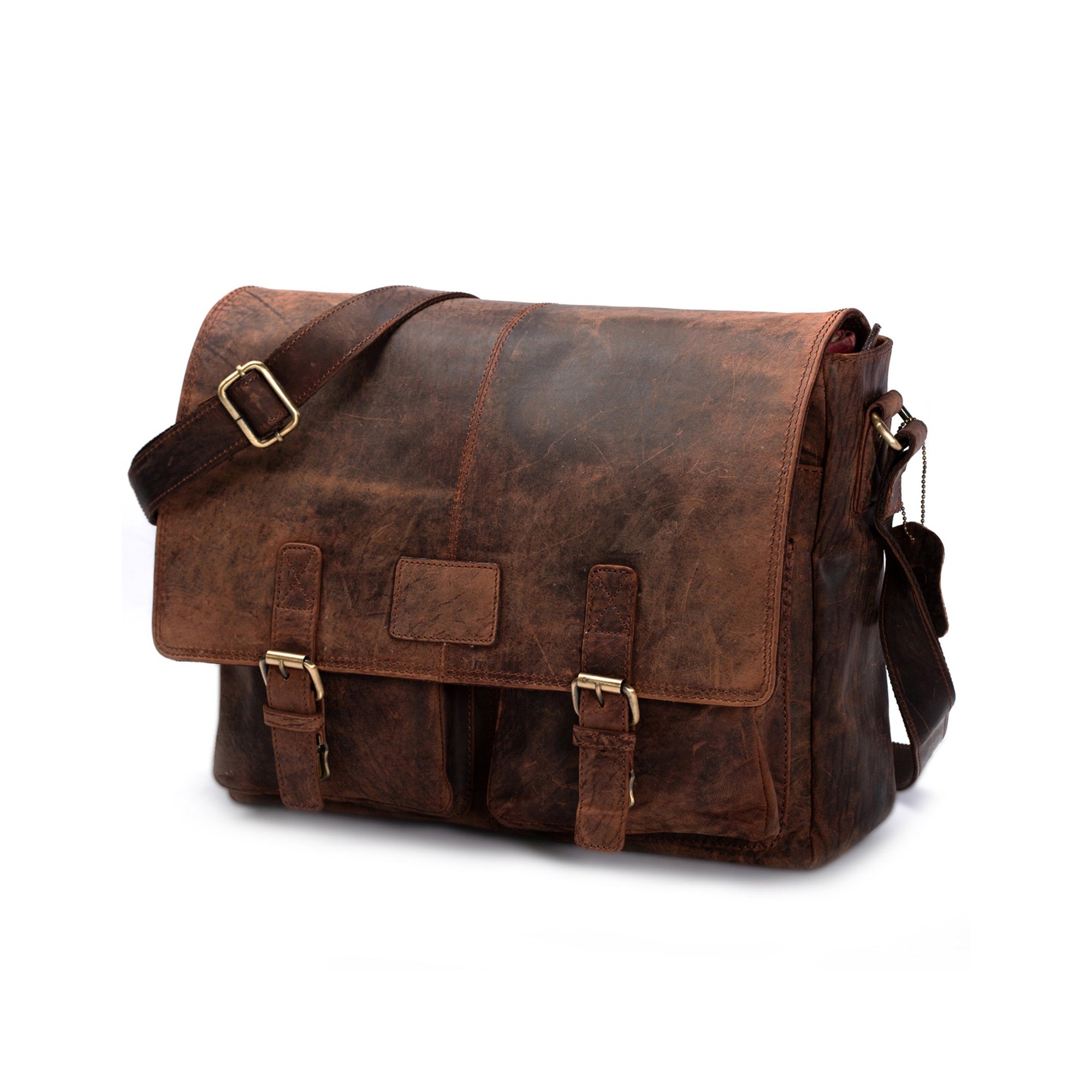 Leather Messenger Bag - Easton