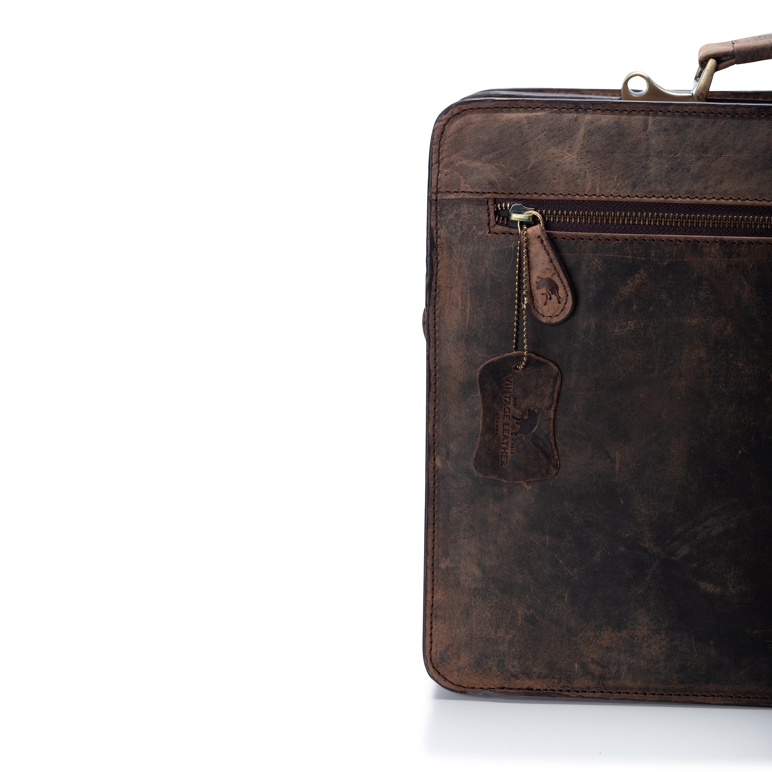 Parker Leather Mens Briefcase