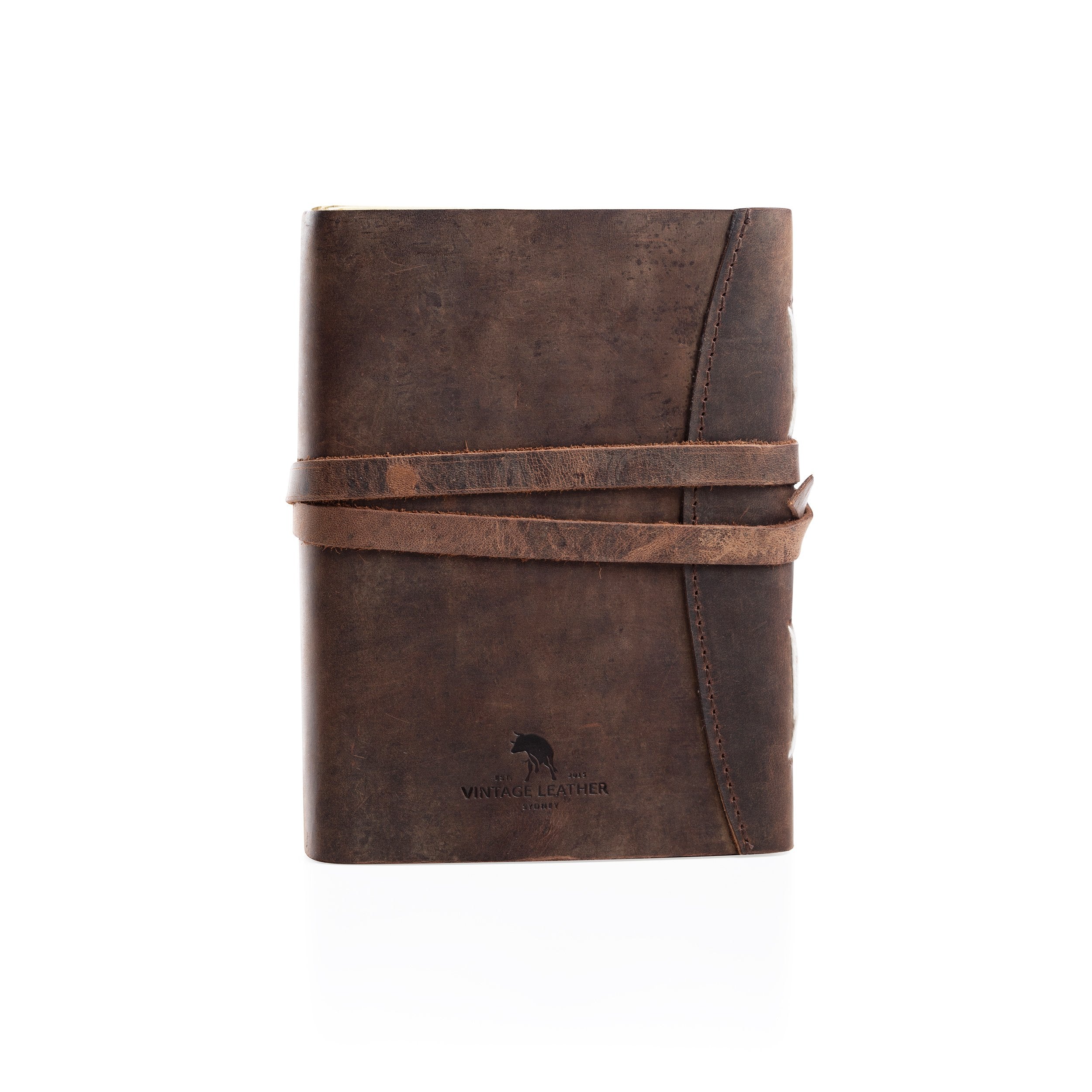 Leather Bound Journal Basil