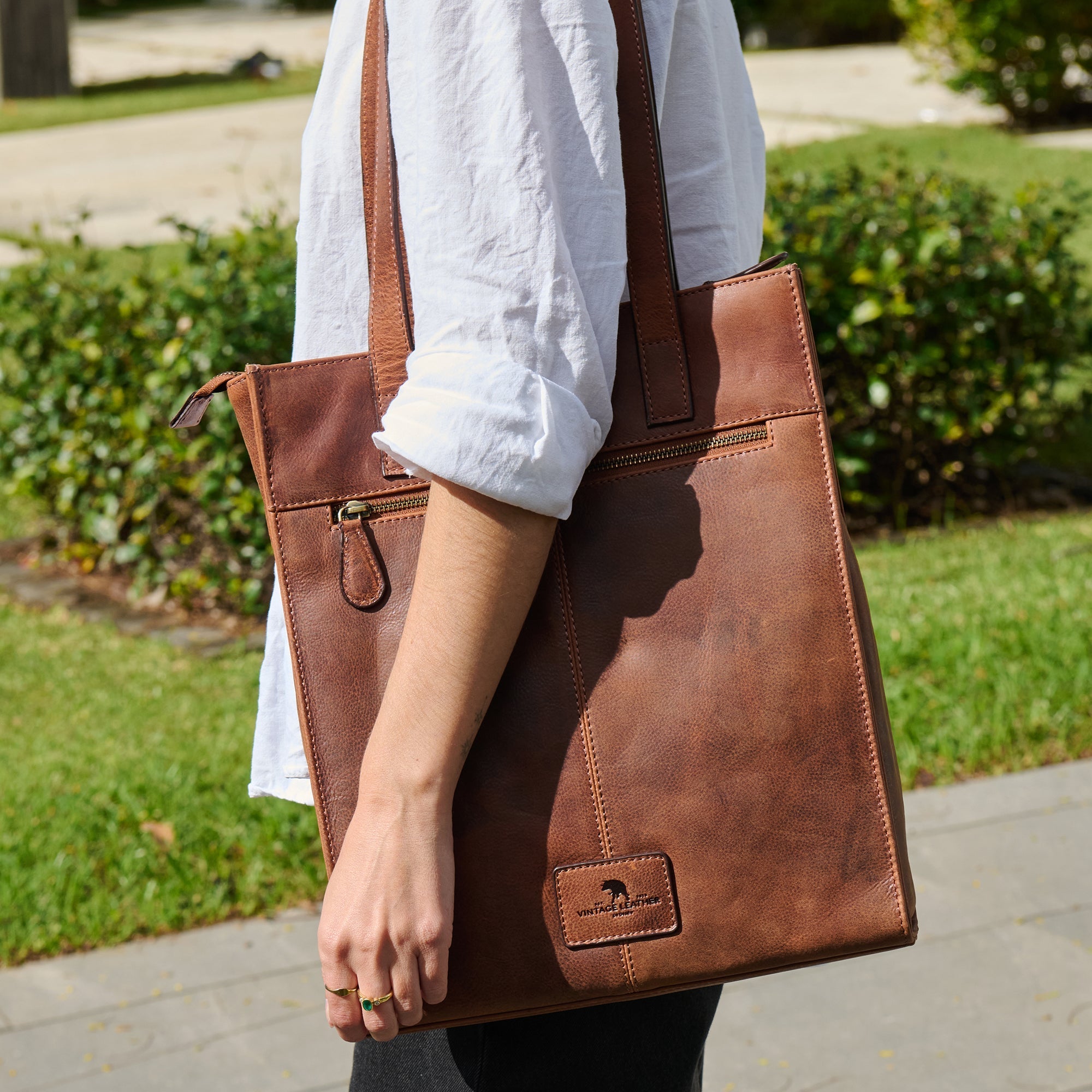 Leather Tote Bag Luna