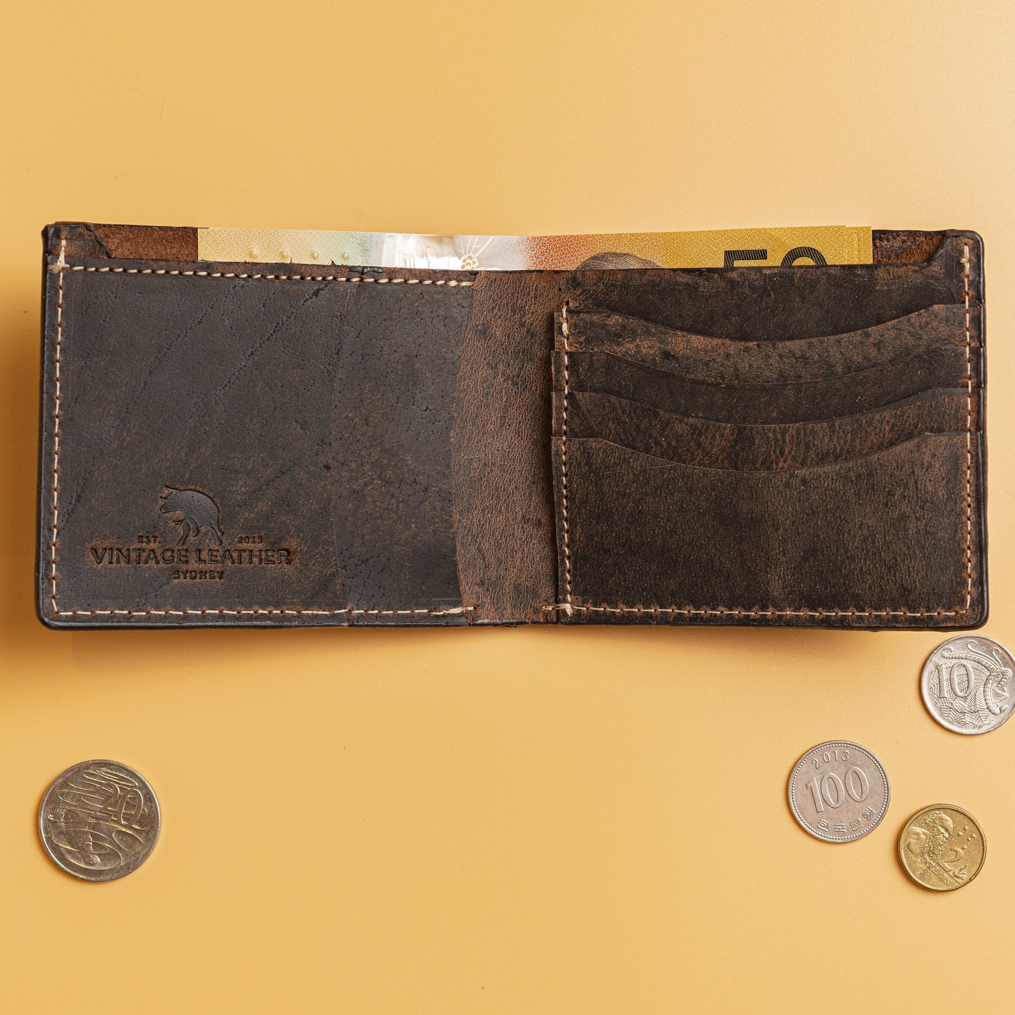 Mens Leather Bifold Wallet Lazaro